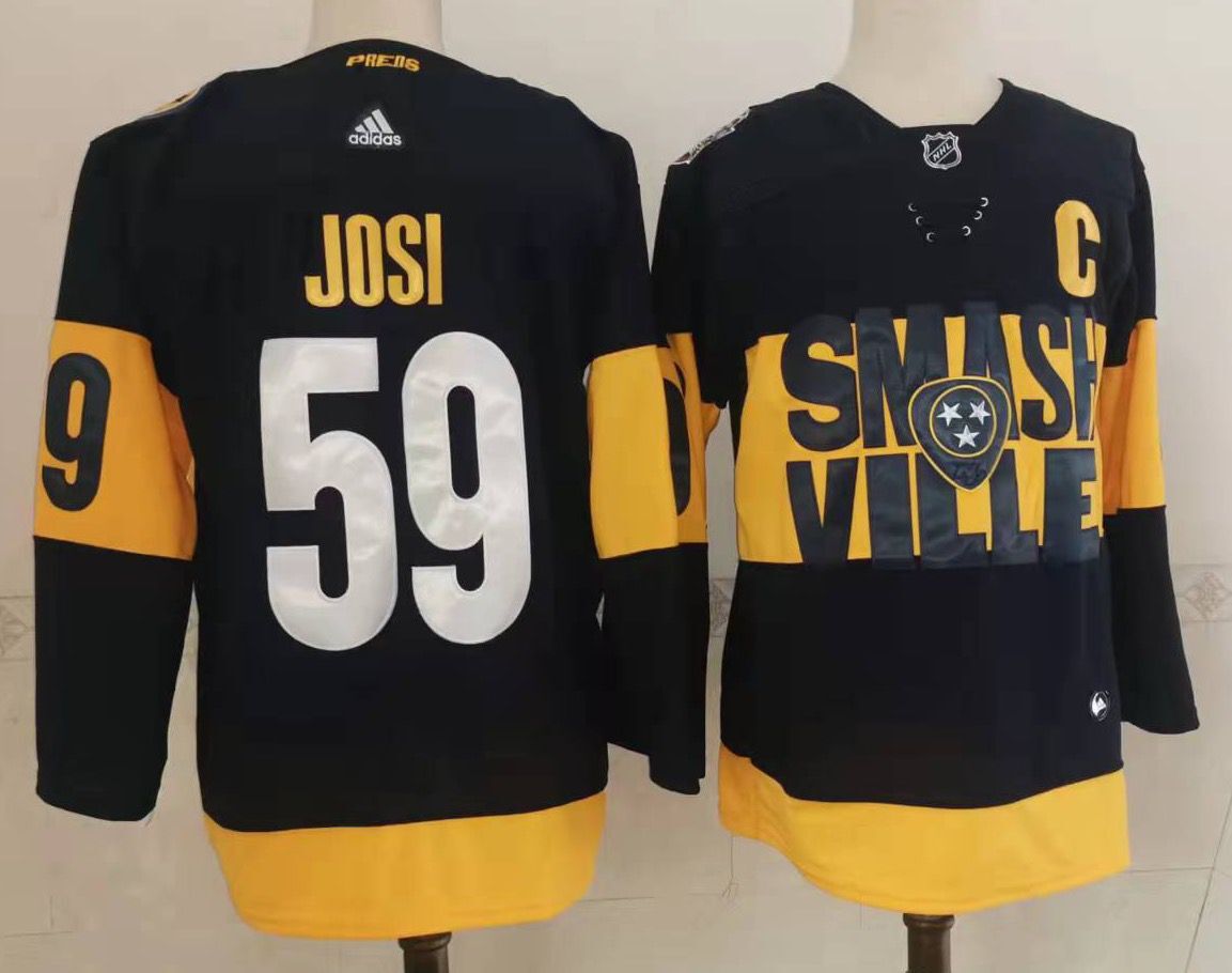 Men Nashville Predators #59 Josi Black New 2022 Adidas NHL Jersey->nashville predators->NHL Jersey